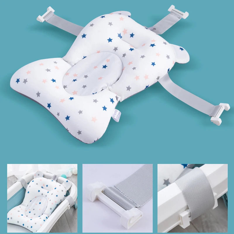 Baby Bath Seat Support Mat Anti-Slip Comfort Cushion