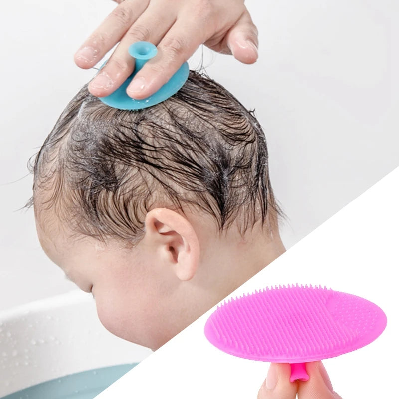 Silicone Shampoo Brush for Baby Soft Bath