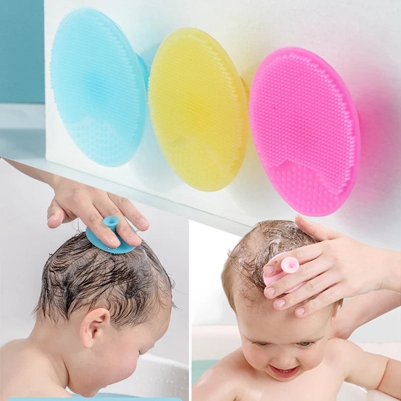 Silicone Shampoo Brush for Baby Soft Bath