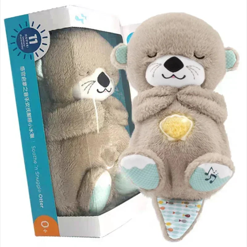 Breathing Otter Plush Toy Musical and Sensory