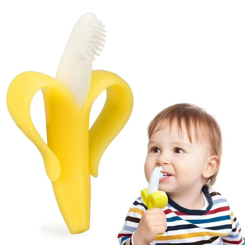 Banana Shape Silicone Teether Safe